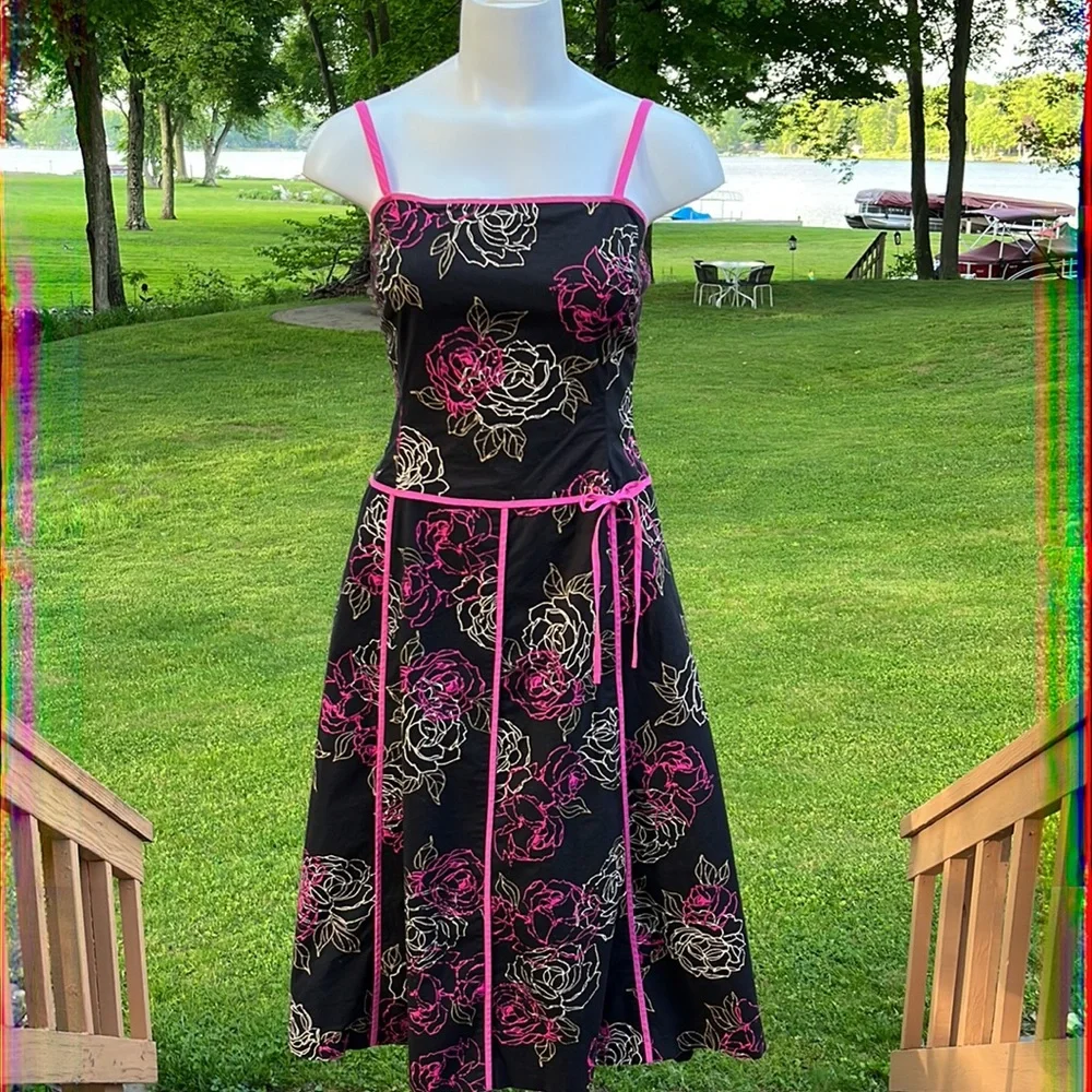 Liz Claiborne floral sundress 8 - Picture 1 of 10